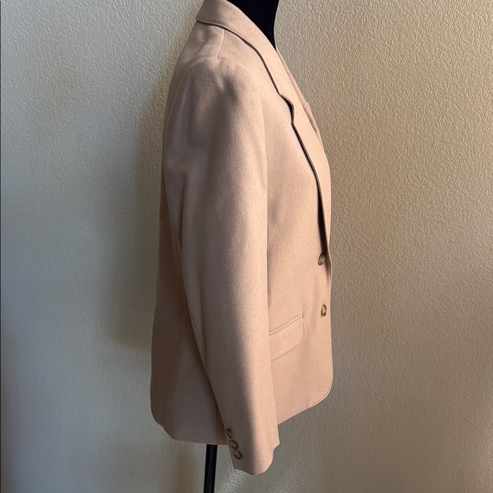 Pendleton Classic Tan Wool Blazer Petite Sz 8 - Picture 2 of 10